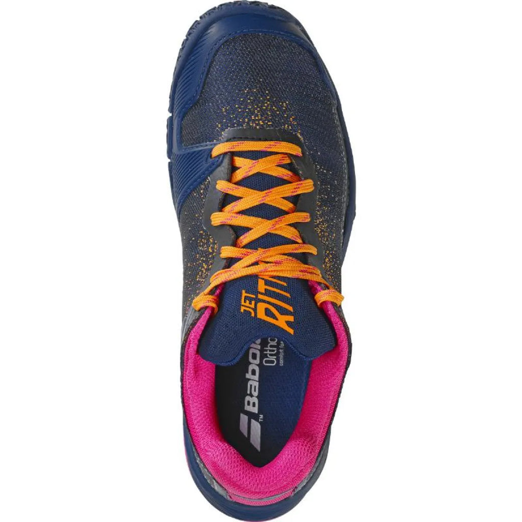 Chaussures padel Babolat Jet Ritma bleu Marino fuchsia Mujer — vue détail 1