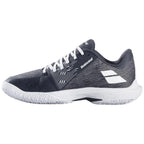 Chaussures padel Babolat Jet Tere 2 Clay femme noir gris — vue de profil 2
