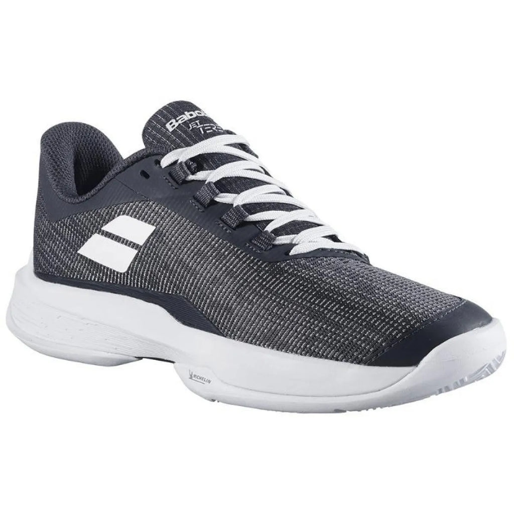 Chaussures padel Babolat Jet Tere 2 Clay femme noir gris — vue détail 1