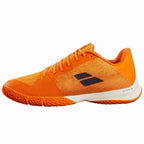 Chaussures padel Babolat Jet Viva orange crème — vue de profil 2