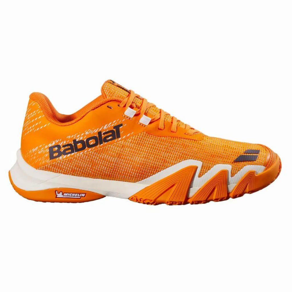 Chaussures padel Babolat Jet Viva orange crème — vue de face