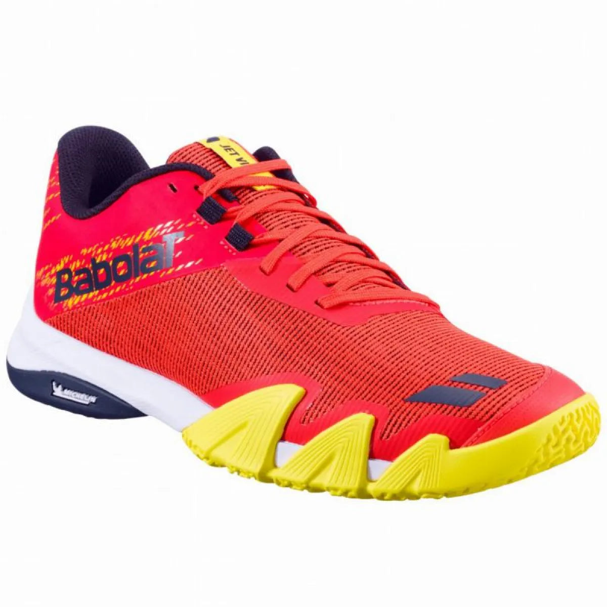 Chaussures padel Babolat Jet Viva rouge Poppy — vue détail 2