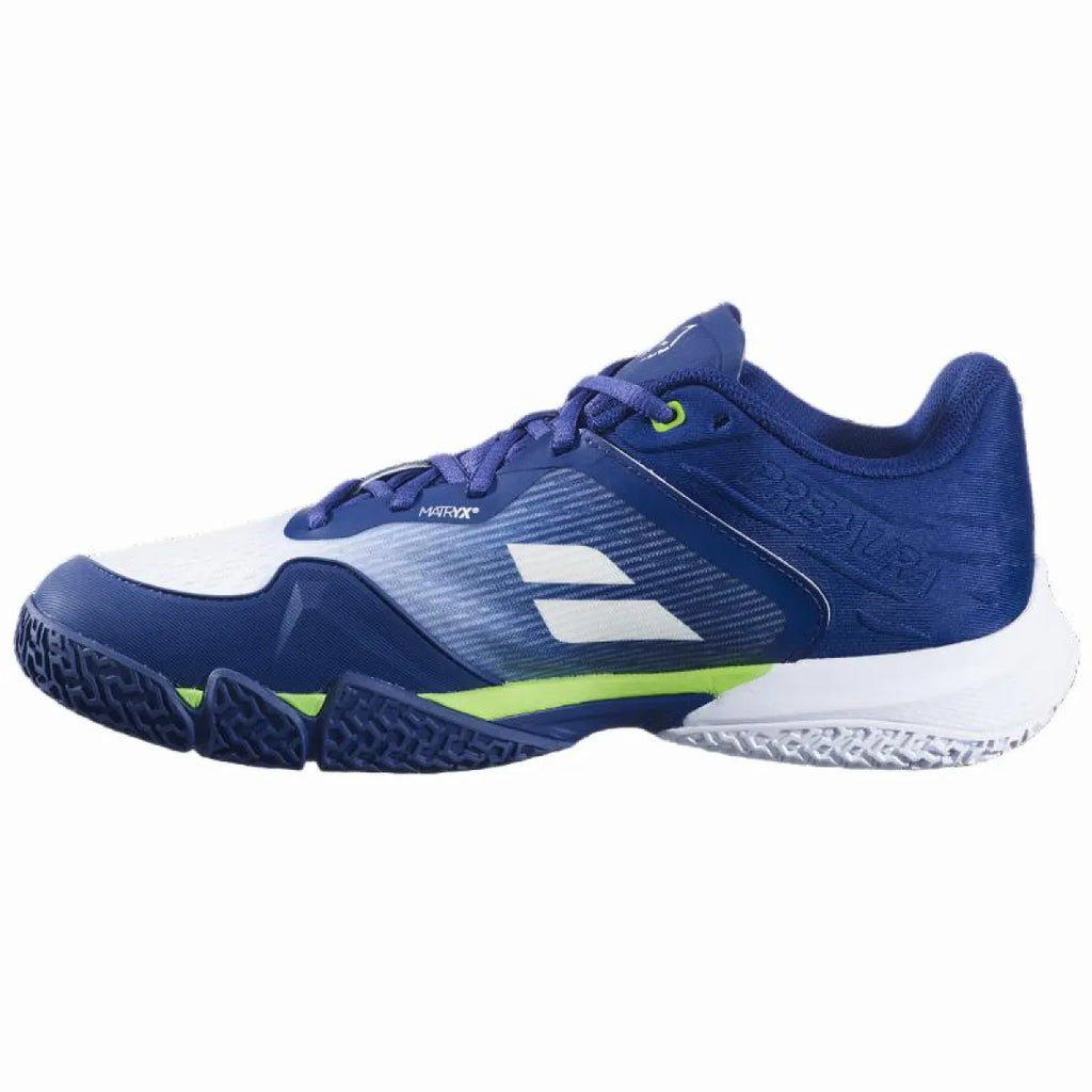 Chaussures padel Babolat Juan Lebron Jet Premura 3 bleu — vue de profil 2