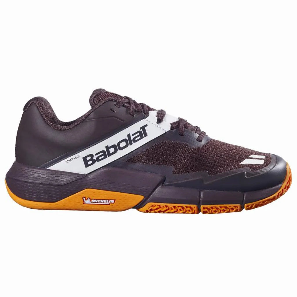 Chaussures padel Babolat Movea 2 marron crème — vue de face