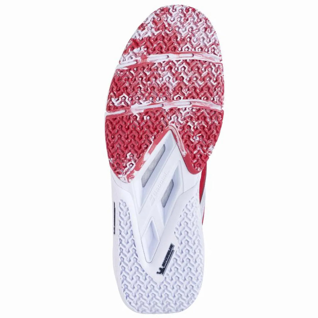Chaussures padel Babolat Movea 2 rouge blanc — vue de profil
