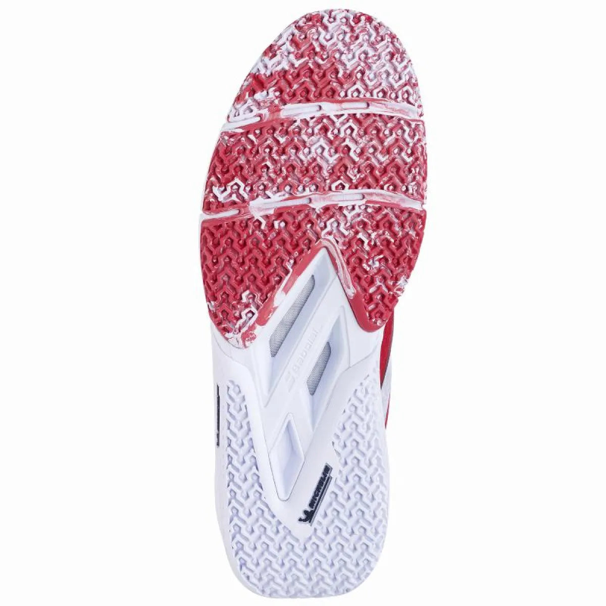 Chaussures padel Babolat Movea 2 rouge blanc — vue de profil