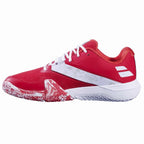 Chaussures padel Babolat Movea 2 rouge blanc — vue de profil 2