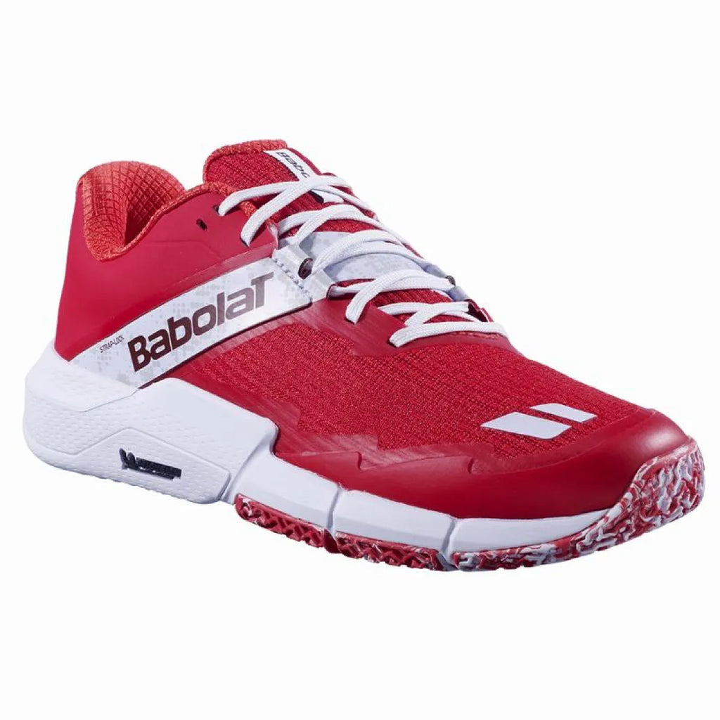Chaussures padel Babolat Movea 2 rouge blanc — vue détail 1