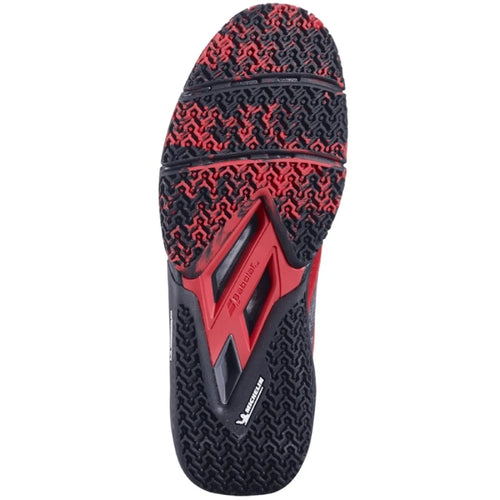 Chaussures padel Babolat Movea 2 rouge Poppy — vue de profil