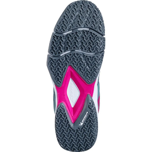 Chaussures padel Babolat Sensa bleu Atlantico blanc Mujer — vue de profil