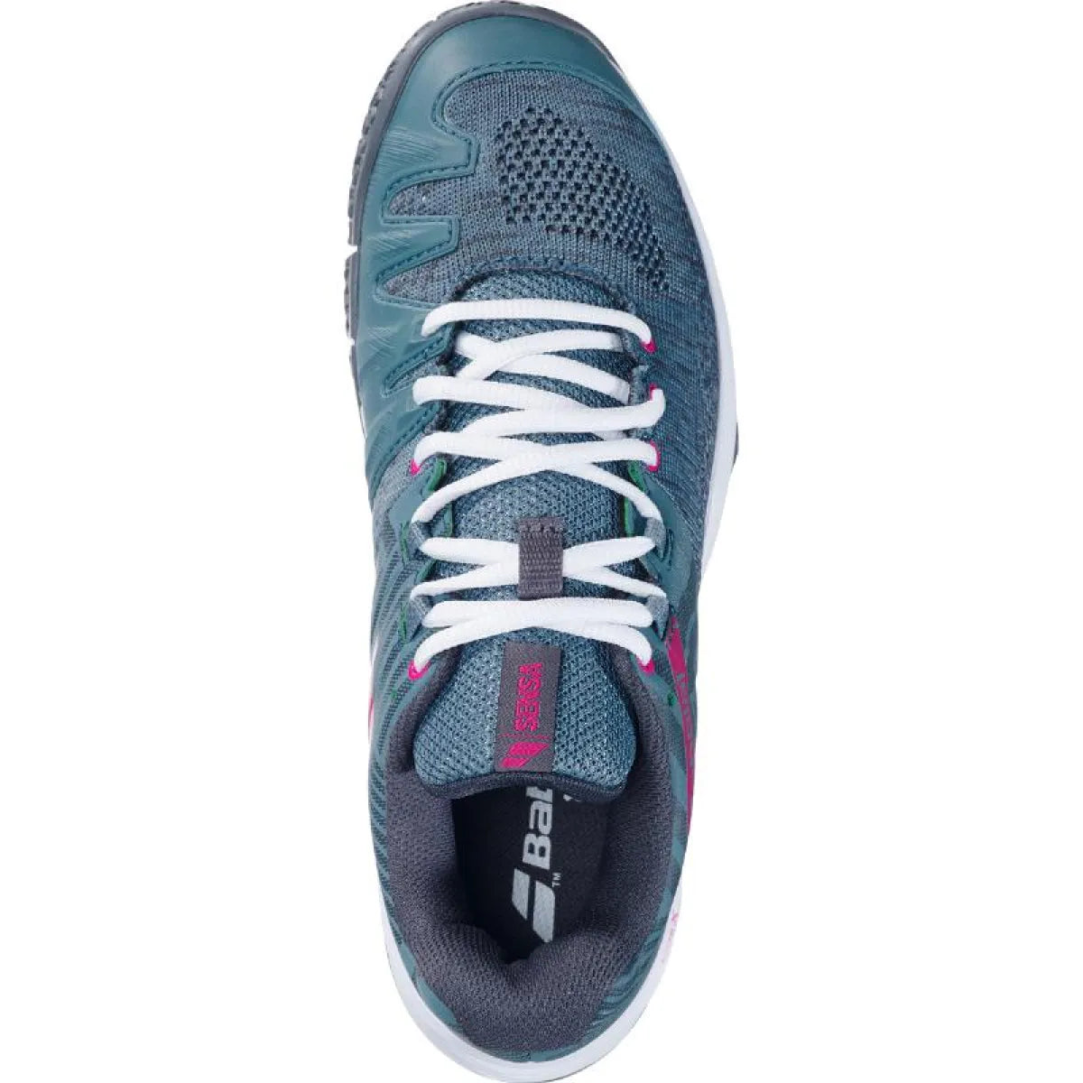 Chaussures padel Babolat Sensa bleu Atlantico blanc Mujer — vue détail 1