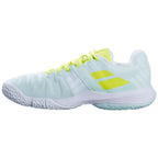 Chaussures padel Babolat Sensa bleu jaune Fluor Mujer — vue de profil 2