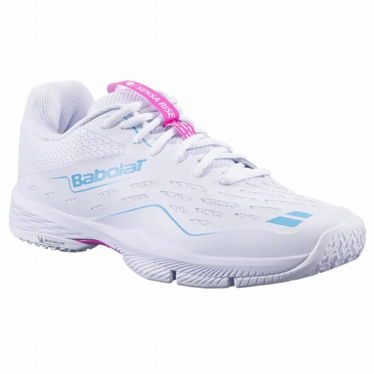 Chaussures padel Babolat Sensa Rise blanc rose Mujer — vue détail 2