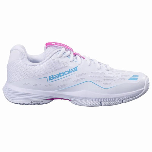 Chaussures padel Babolat Sensa Rise blanc rose Mujer — vue de face