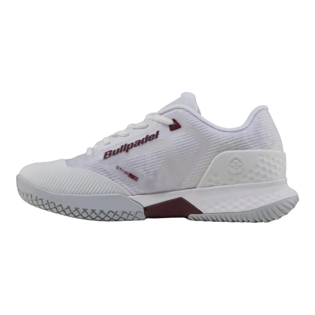 Chaussures padel Bullpadel Bea Gonzalez Pearl Vibram 26I blanc — vue de profil 2