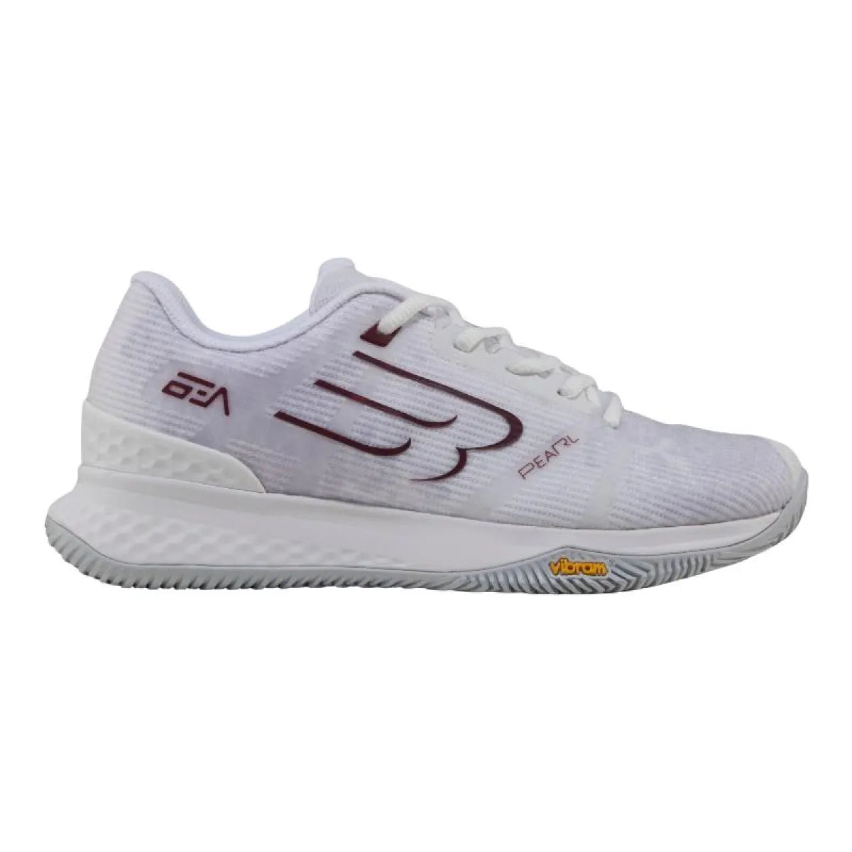 Chaussures padel Bullpadel Bea Gonzalez Pearl Vibram 26I blanc — vue de face