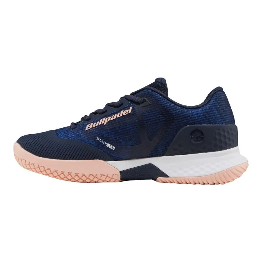 Chaussures padel Bullpadel Bea Gonzalez Pearl Vibram 26I bleu marine — vue de profil 2