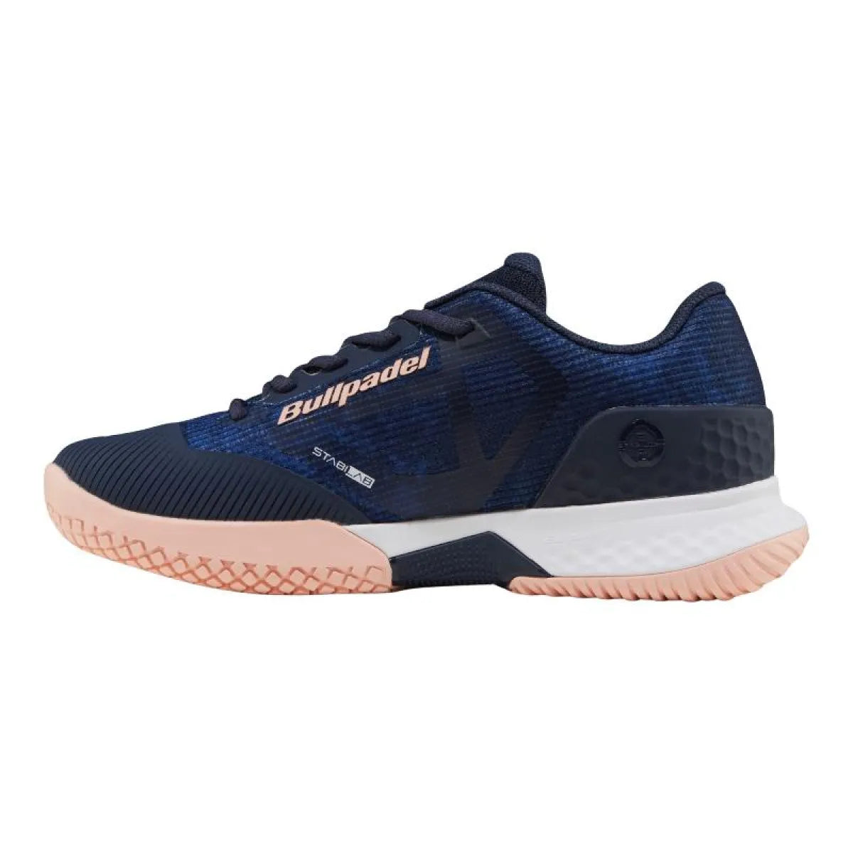Chaussures padel Bullpadel Bea Gonzalez Pearl Vibram 26I bleu marine — vue de profil 2