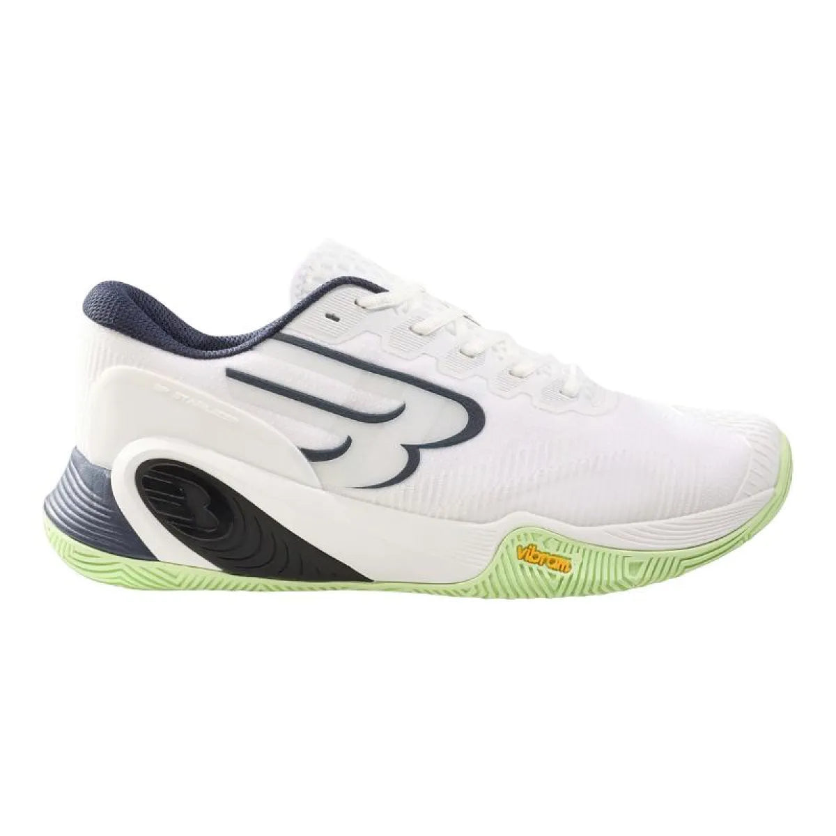 Chaussures padel Bullpadel Hack Vibram 26V blanc — vue de face