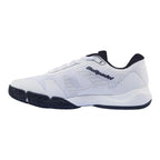 Chaussures padel Bullpadel Hybrid Fly 26I blanc bleu marine — vue de profil 2