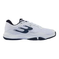 Chaussures padel Bullpadel Hybrid Fly 26I blanc bleu marine — vue de face
