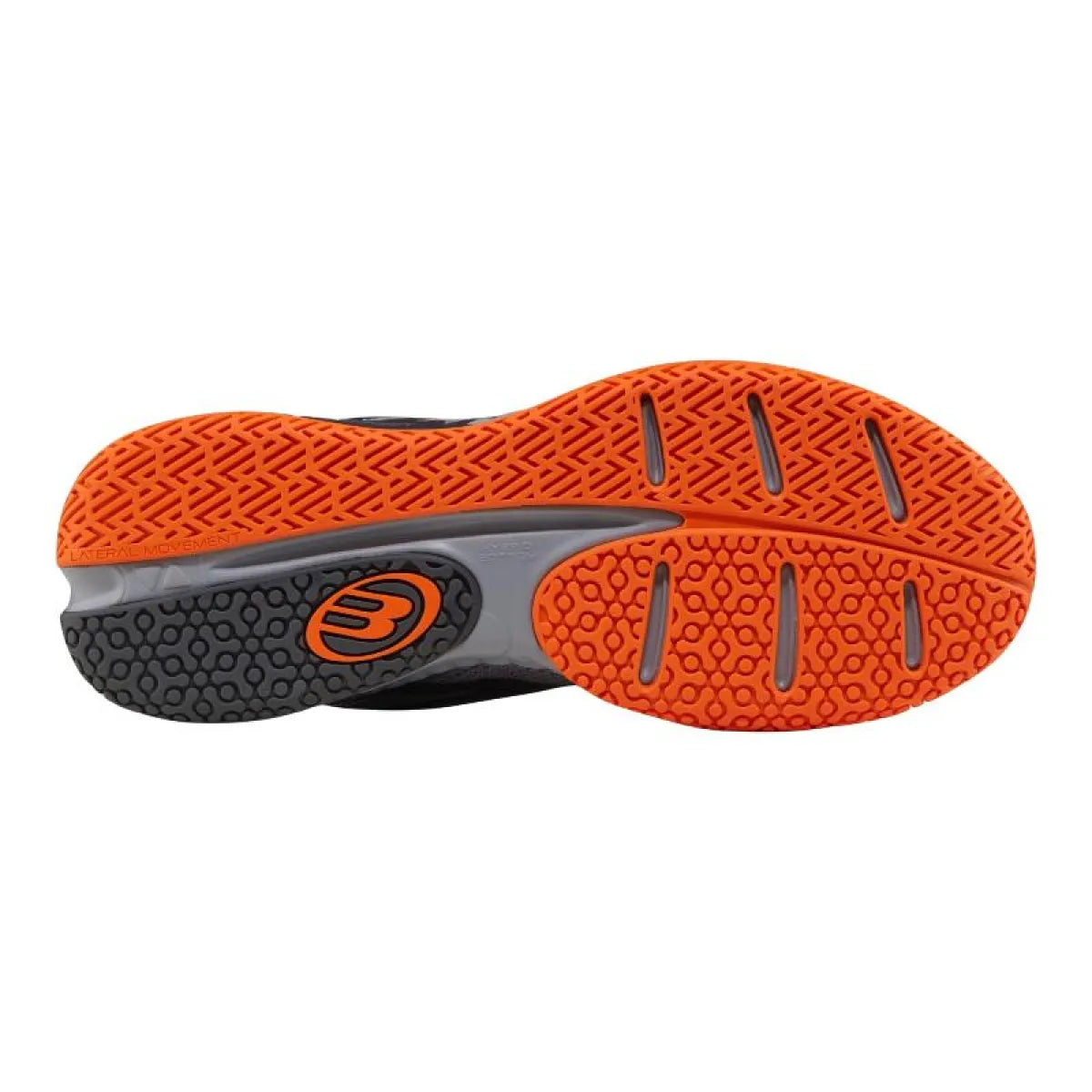 Chaussures padel Bullpadel Ionic 26I gris foncé — vue de profil