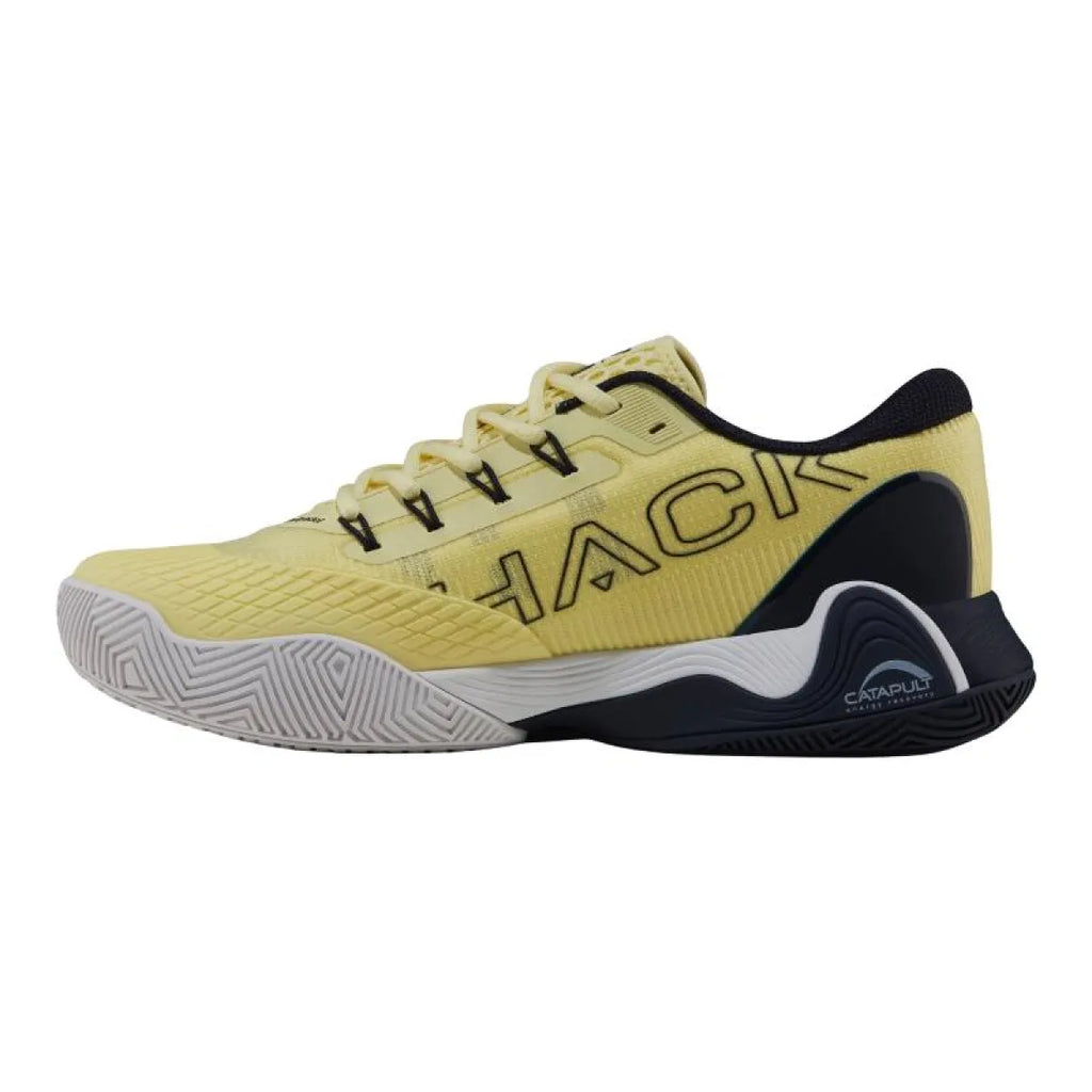 Chaussures padel Bullpadel Paquito Navarro Hack Vibram 26I jaune — vue de profil 2