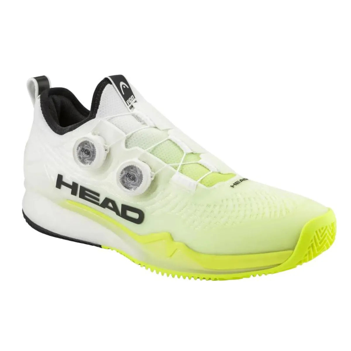 Chaussures padel Head Endure Pro Boa Clay blanc — vue de face
