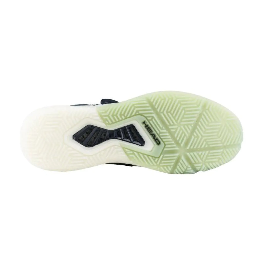 Chaussures padel Head Motion Pro BOA Padel blanc noir vert — vue de profil