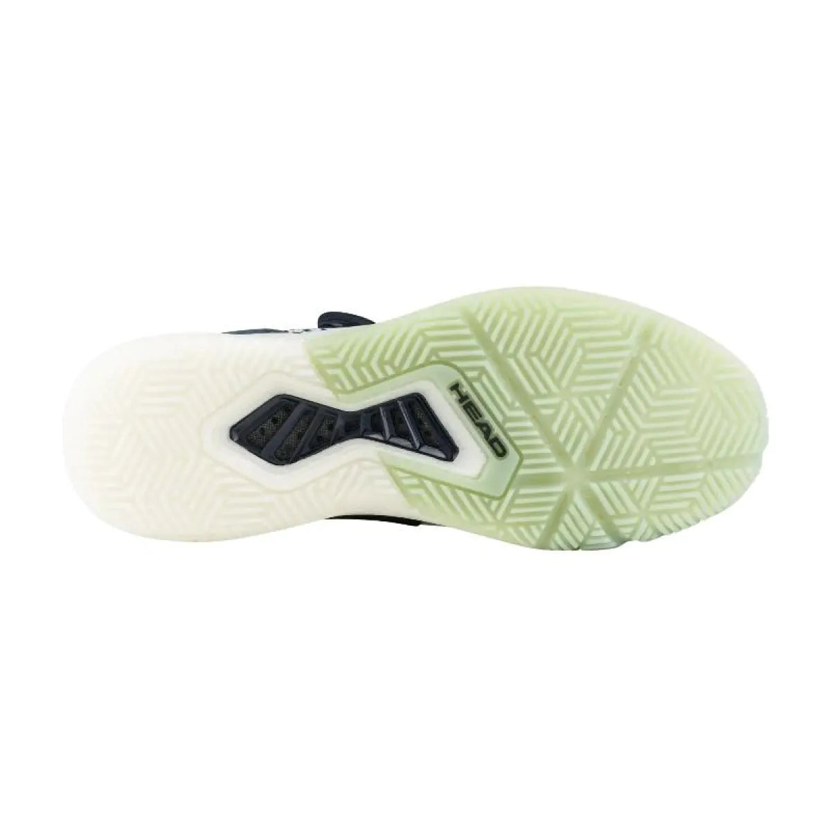 Chaussures padel Head Motion Pro BOA Padel blanc noir vert — vue de profil