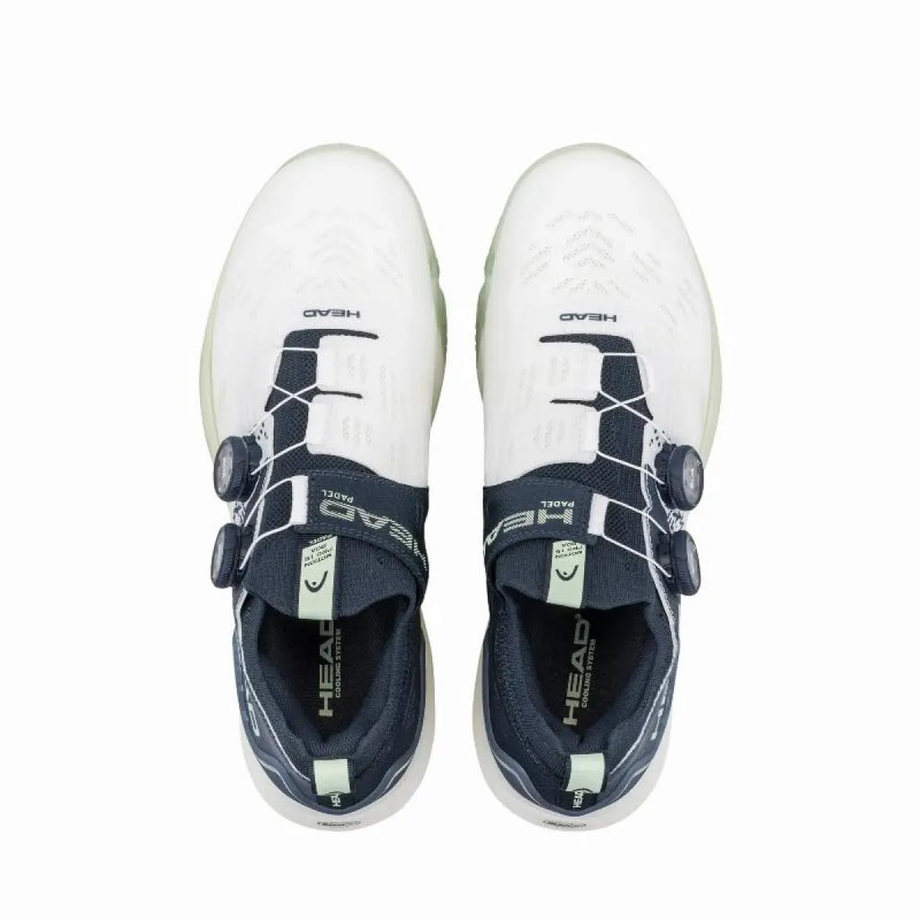 Chaussures padel Head Motion Pro BOA Padel blanc noir vert — vue détail 1