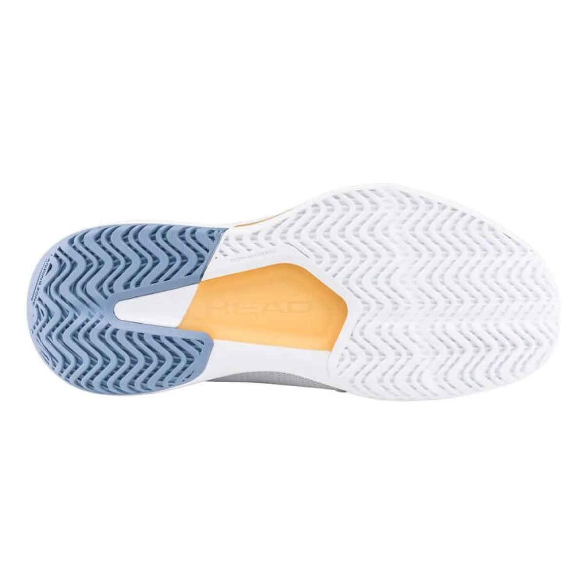 Chaussures padel Head Revolt Court 5.0 blanc bleu Mujer — vue de profil
