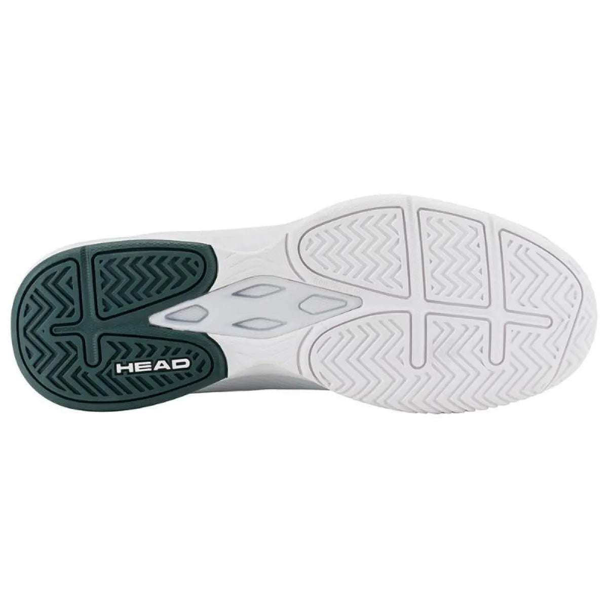 Chaussures padel Head Revolt Court blanc vert Pino — vue de profil