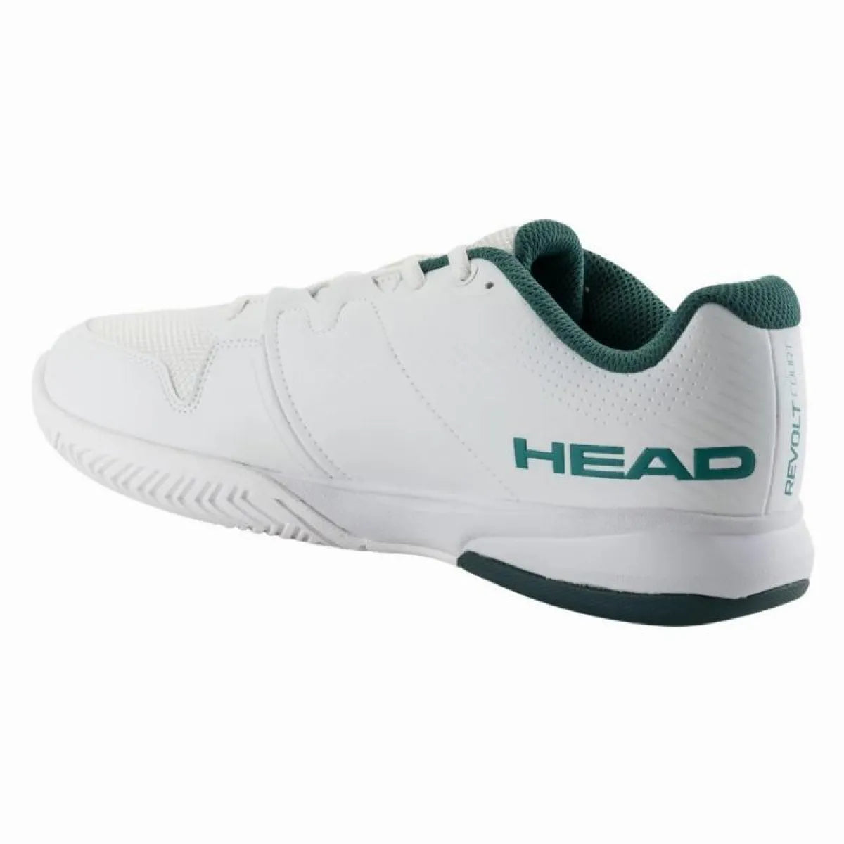 Chaussures padel Head Revolt Court blanc vert Pino — vue de profil 2