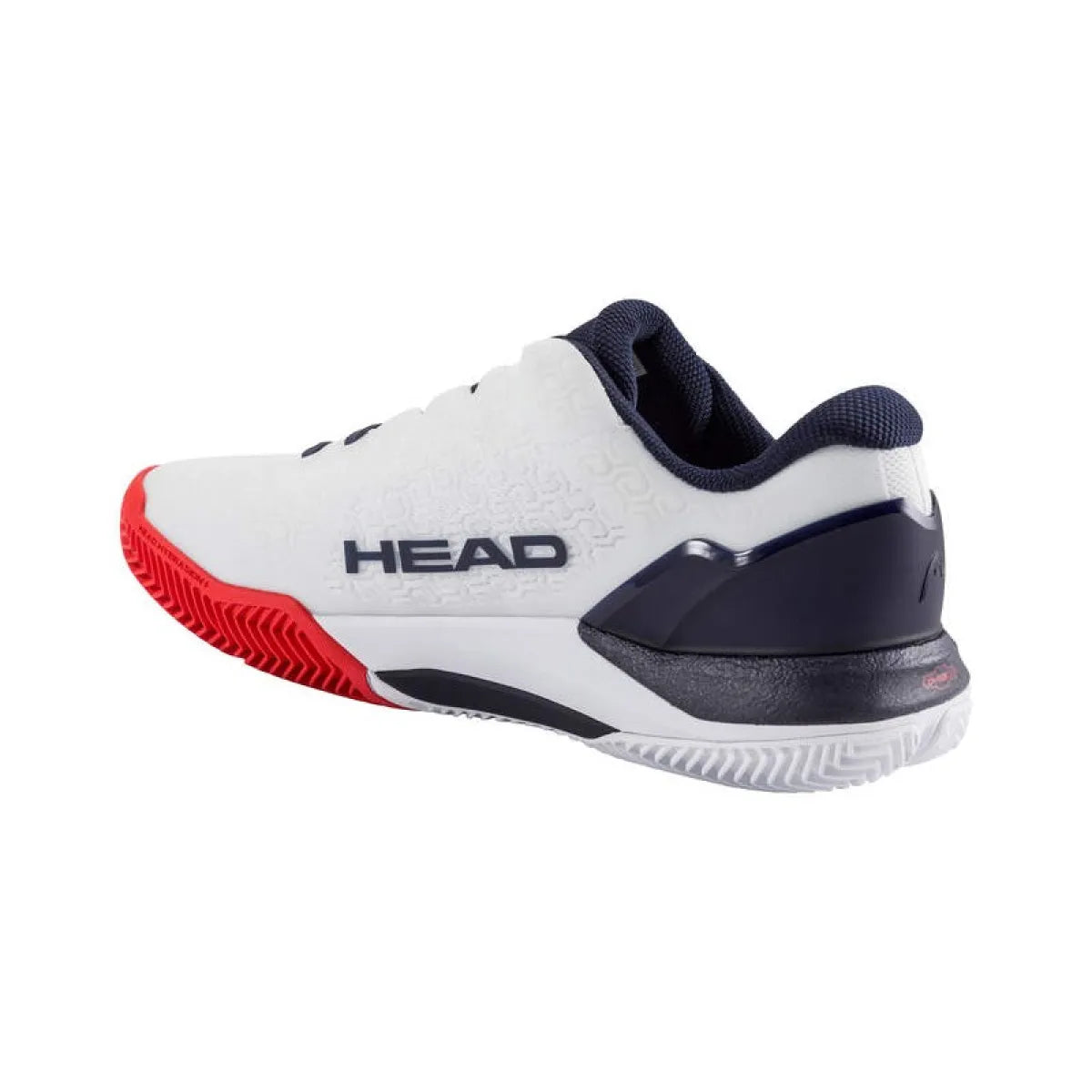 Chaussures padel Head Revolt Pro 5.0 Clay blanc marine homme — vue de profil 2