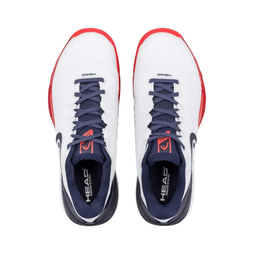 Chaussures padel Head Revolt Pro 5.0 Clay blanc marine homme — vue détail 1