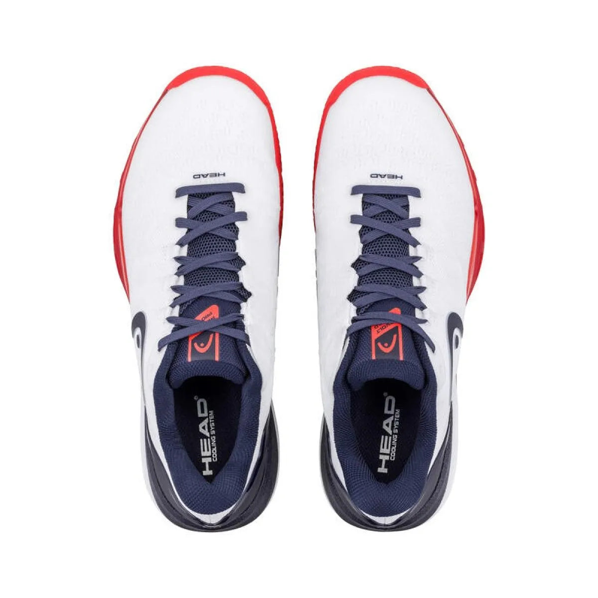 Chaussures padel Head Revolt Pro 5.0 Clay blanc marine homme — vue détail 1