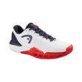 Chaussures padel Head Revolt Pro 5.0 Clay blanc marine homme — vue de face