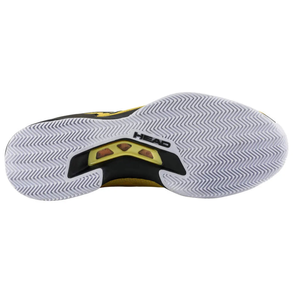 Chaussures padel Head Sprint Pro 3.5 Clay Banana noir — vue de profil