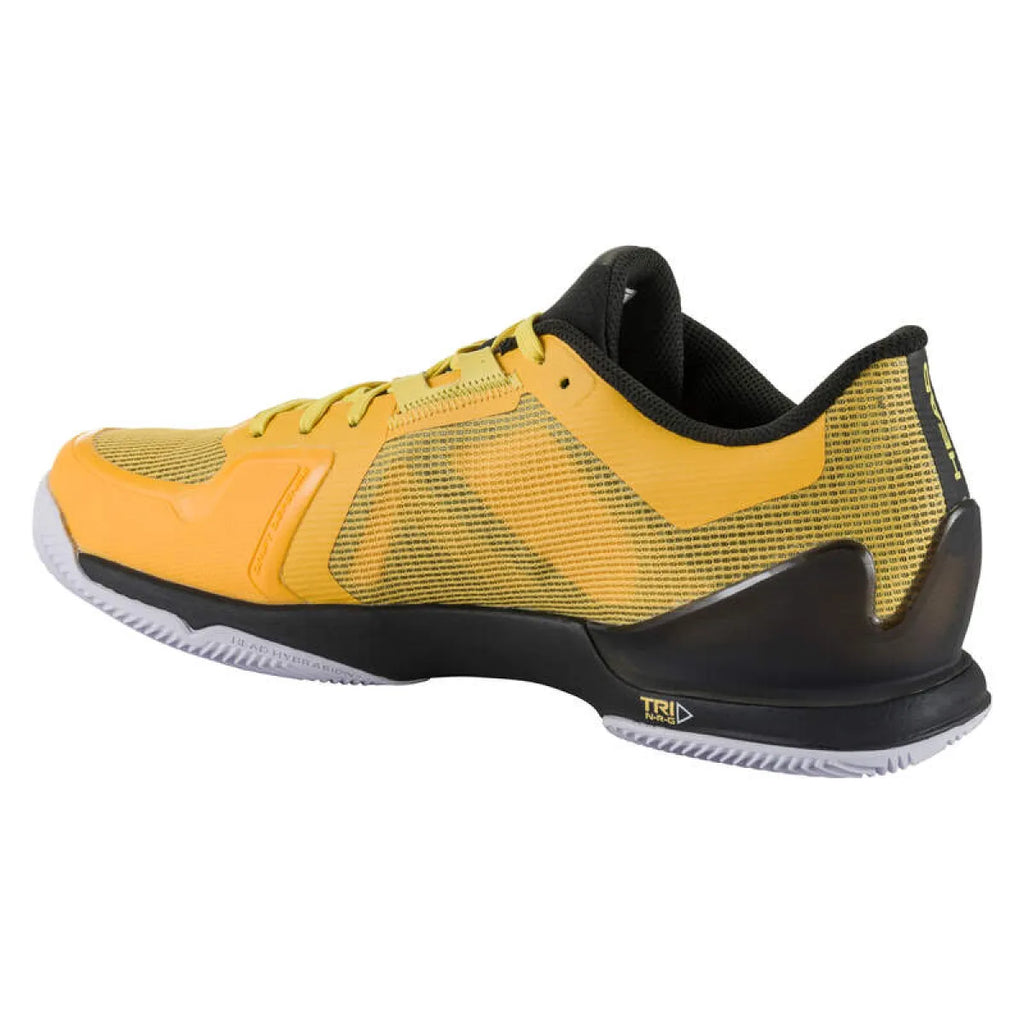 Chaussures padel Head Sprint Pro 3.5 Clay Banana noir — vue de profil 2