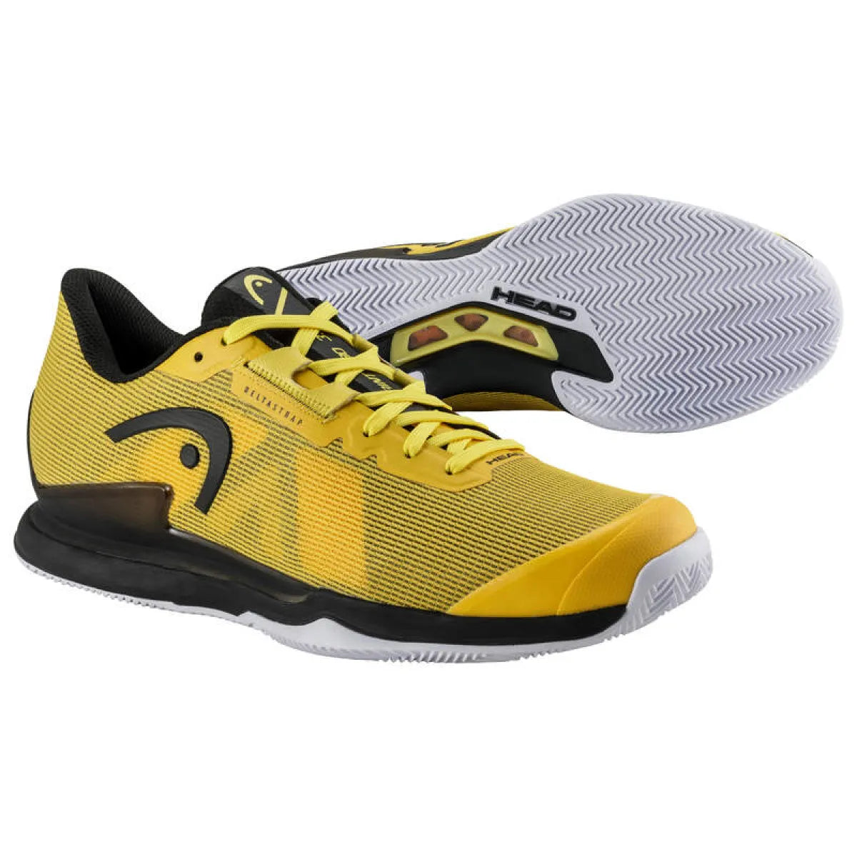 Chaussures padel Head Sprint Pro 3.5 Clay Banana noir — vue détail 1