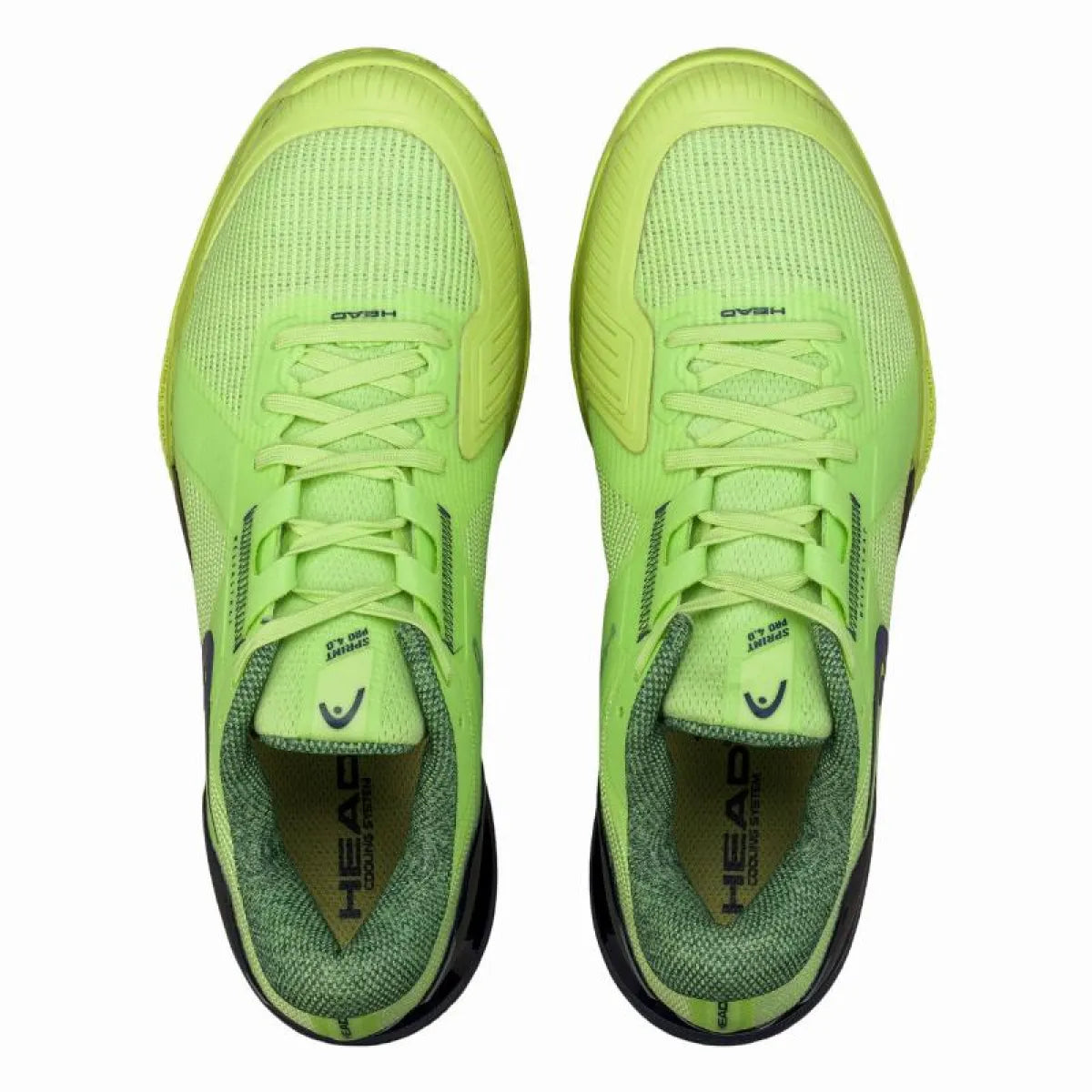 Chaussures padel Head Sprint Pro 4.0 Clay vert bleu marine — vue détail 2