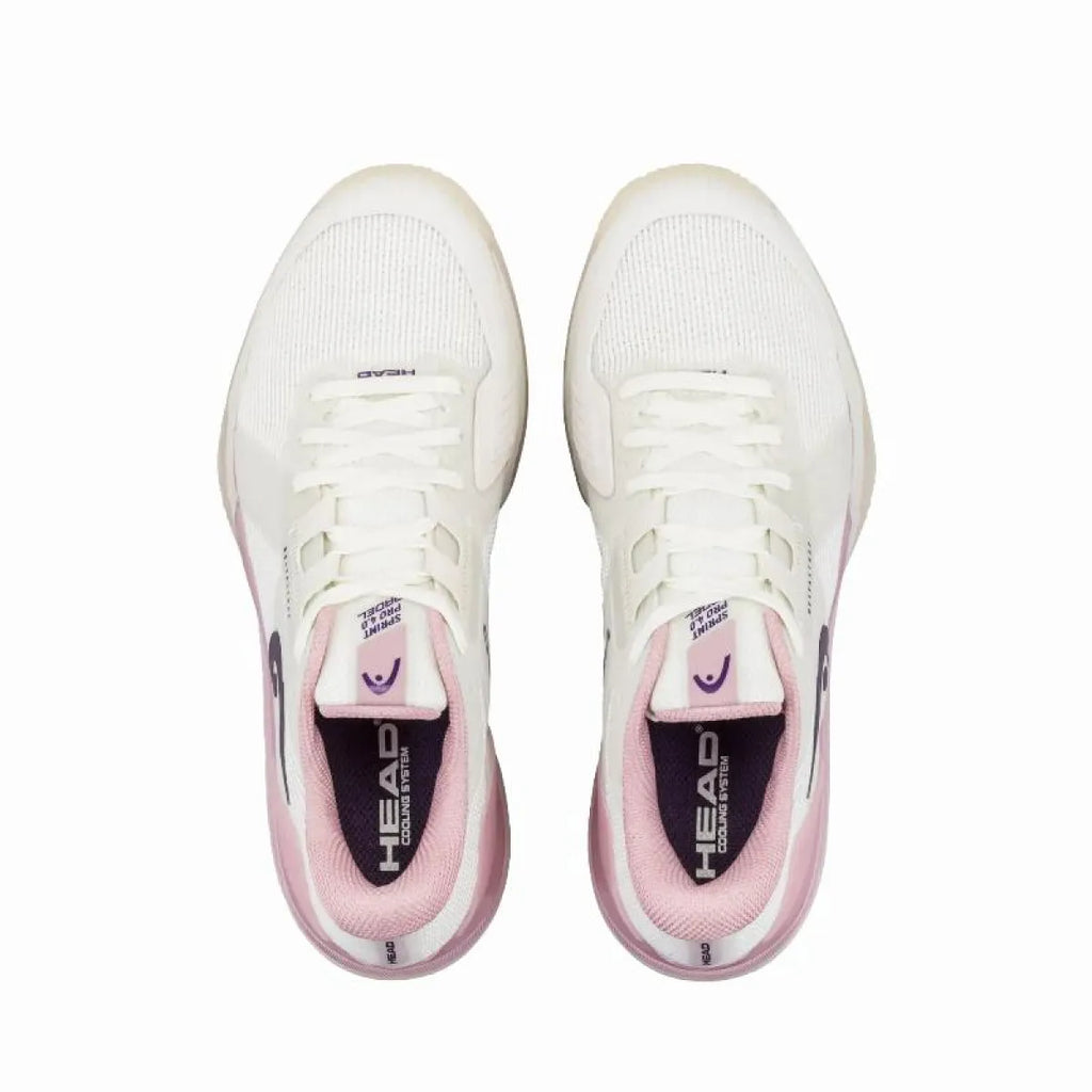 Chaussures padel Head Sprint Pro 4.0 Padel blanc rose Mujer — vue détail 1