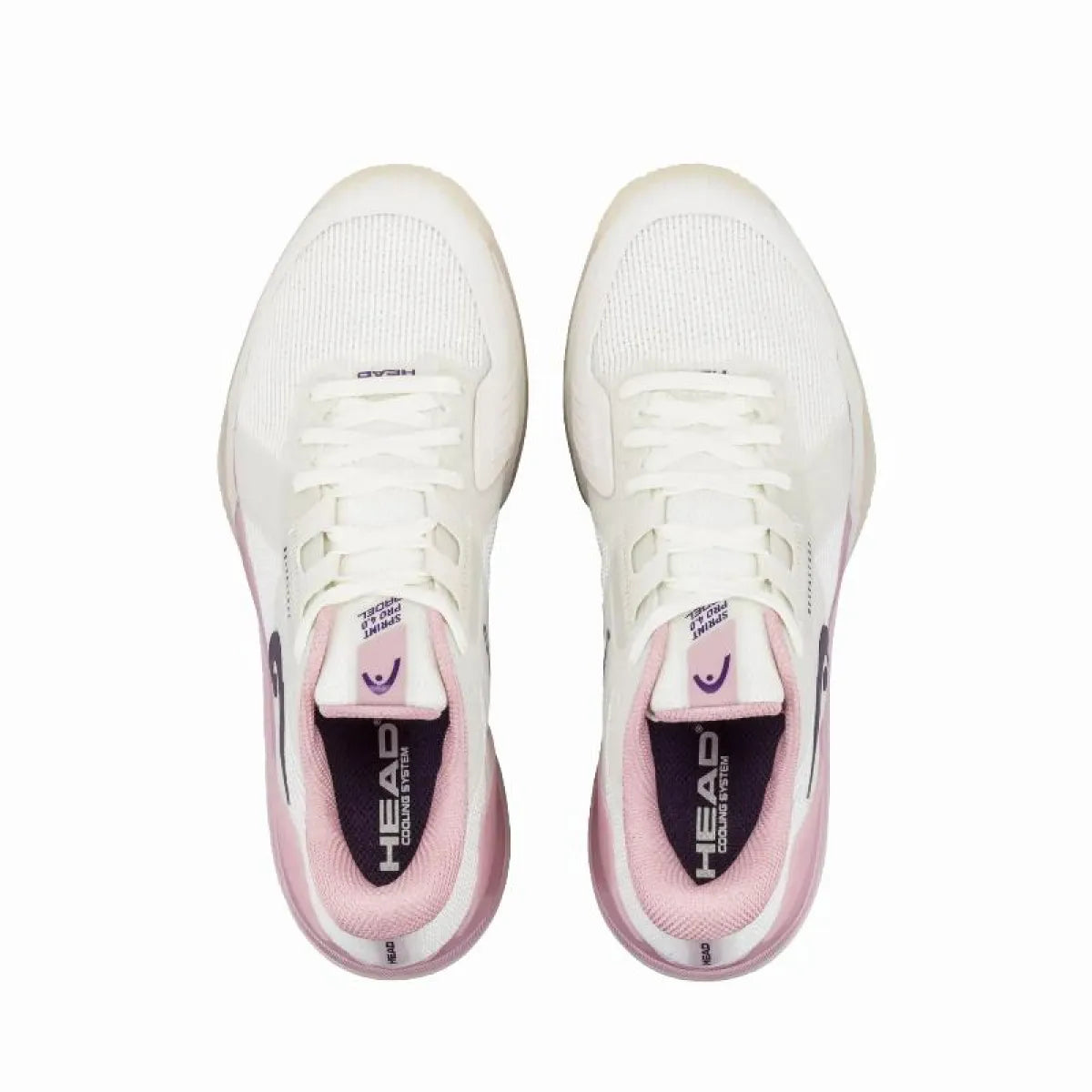 Chaussures padel Head Sprint Pro 4.0 Padel blanc rose Mujer — vue détail 1