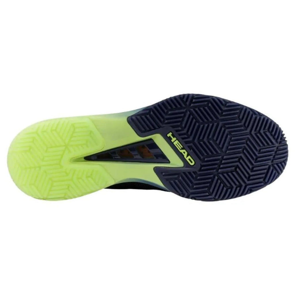 Chaussures padel Head Sprint Pro 4.0 Padel bleu Marino Lima — vue de profil