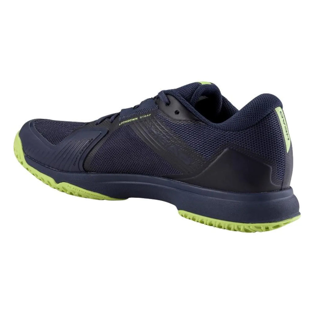 Chaussures padel Head Sprint Team 4.0 Clay bleu Marino Lima — vue de profil 2