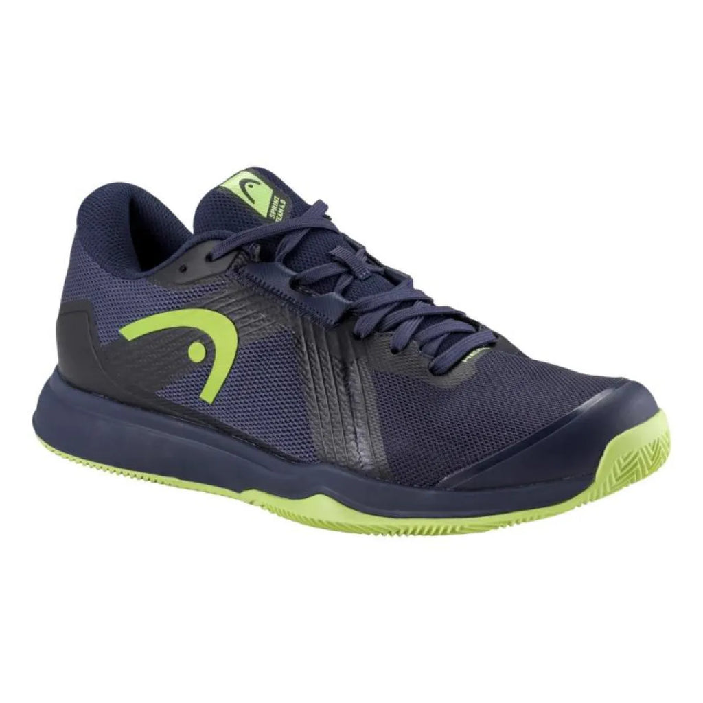 Chaussures padel Head Sprint Team 4.0 Clay bleu Marino Lima — vue de face