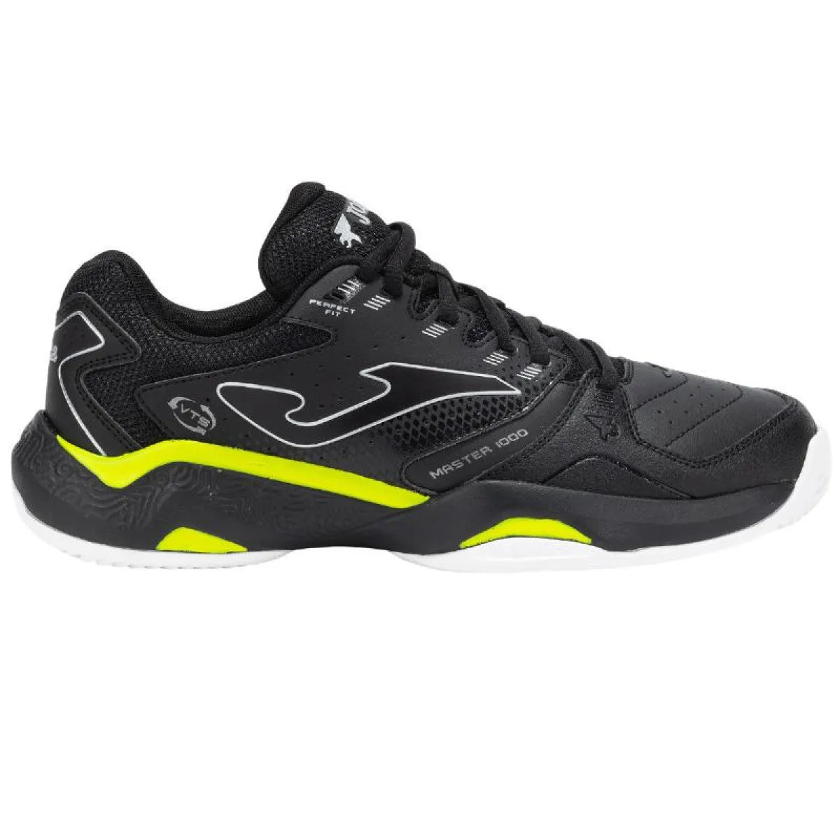 Chaussures padel Joma Master 1000 2501 noir jaune — vue de face