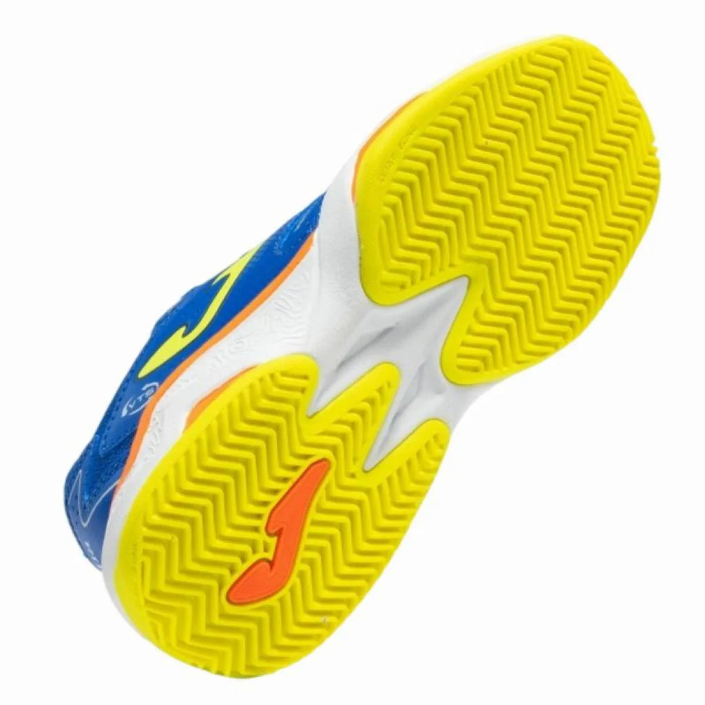 Chaussures padel Joma Master 1000 2604 bleu Royal jaune Junior — vue de profil