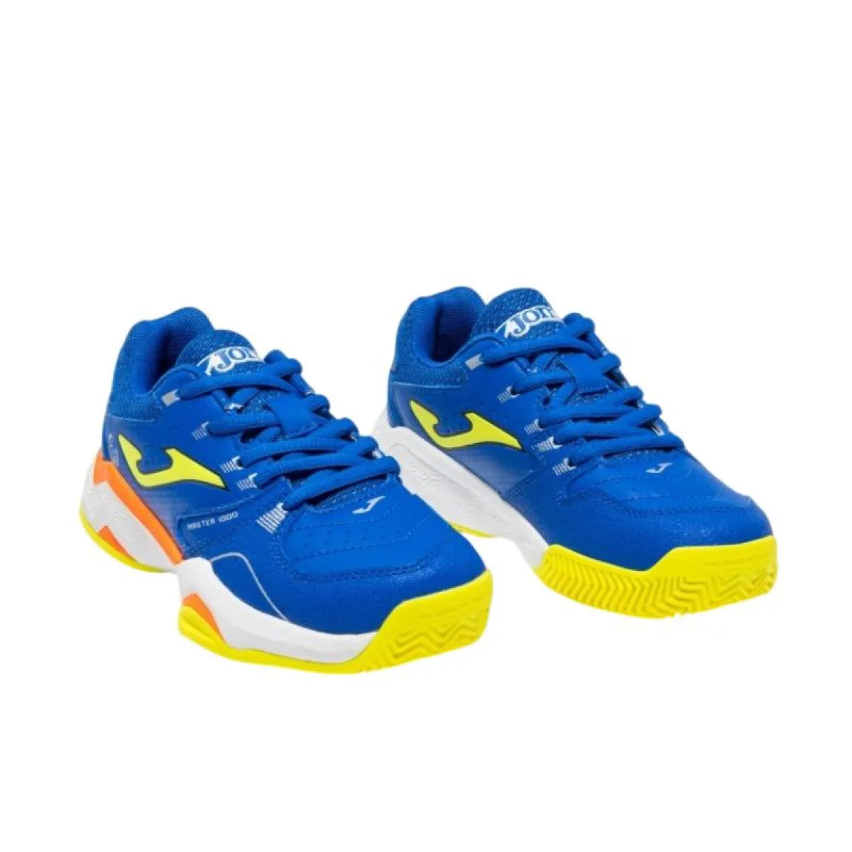 Chaussures padel Joma Master 1000 2604 bleu Royal jaune Junior — vue de profil 2